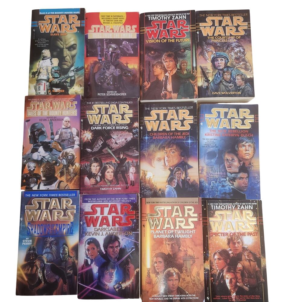 Vintage Star Wars Paperback Book Lot of 12